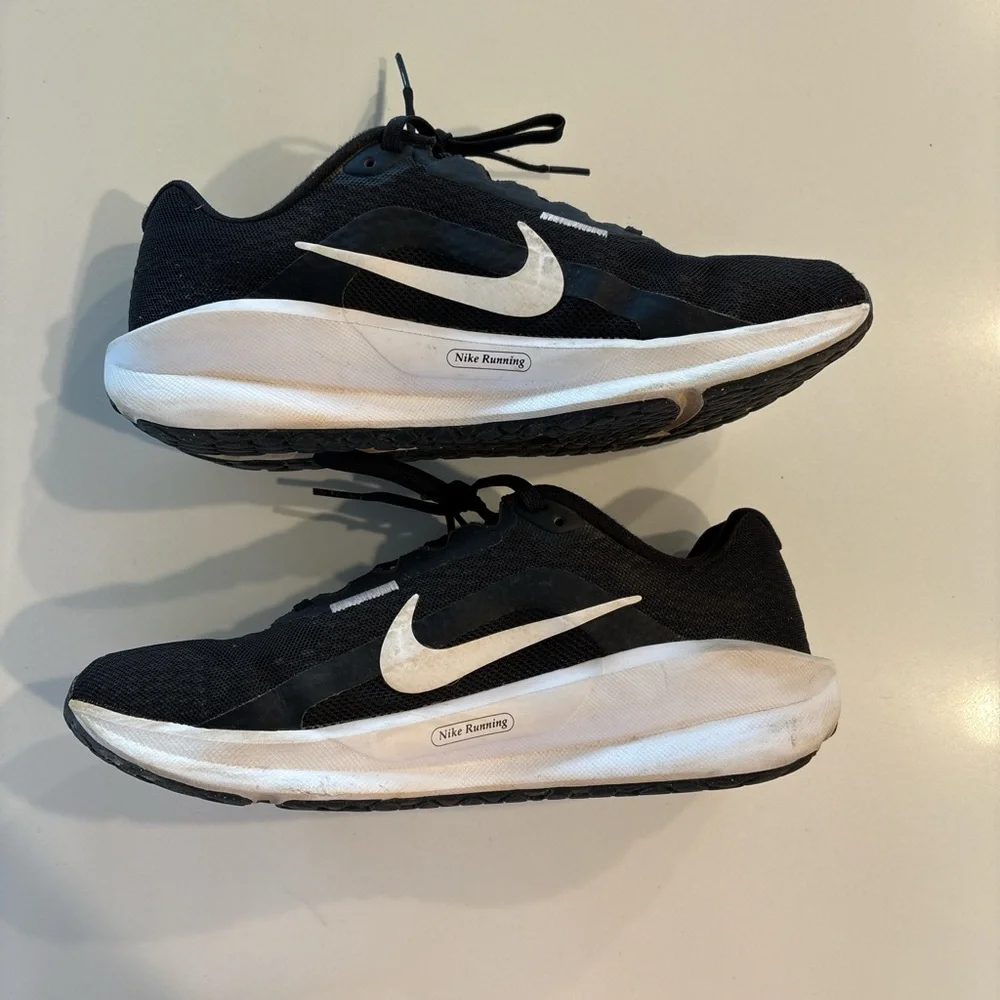 Nike Downshifter 13 Black and White Athletic Sneakers - Picture 2 of 5